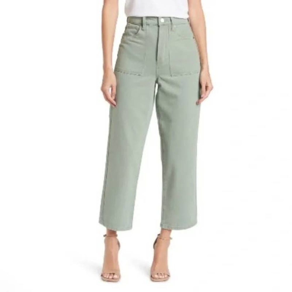 Blank NYC Women's Straight Leg Jeans - Sage Green